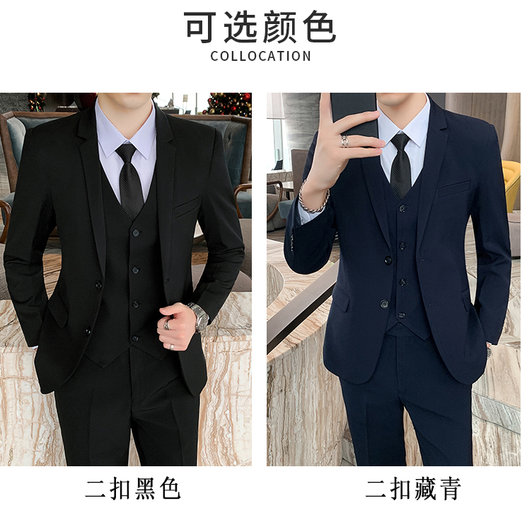 西裝定做廠家 男款黑色藏藍(lán)色西服套裝展示